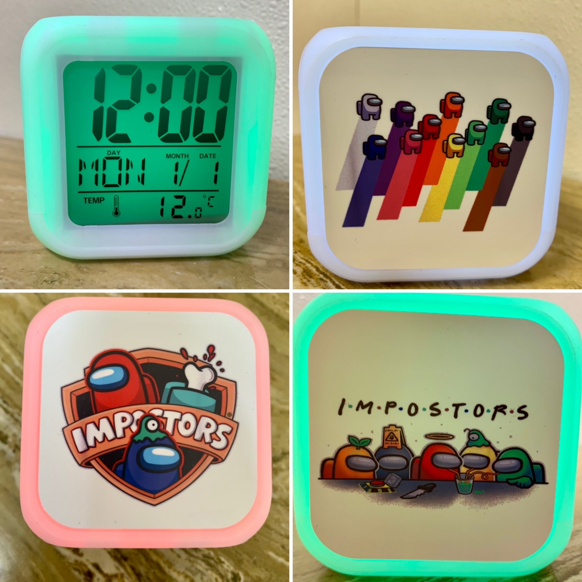 Among Us color changing clock 1 My Site